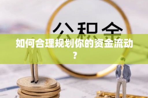 巩留如何合理规划你的资金流动？