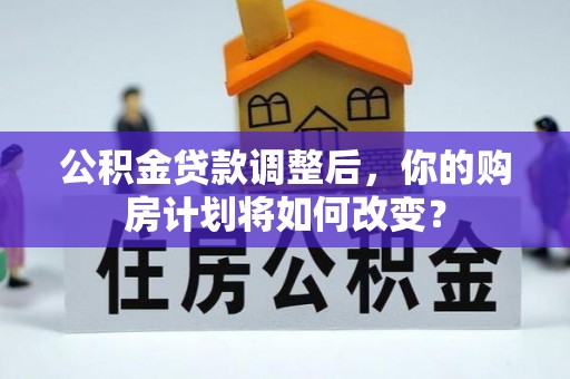 巩留公积金贷款调整后，你的购房计划将如何改变？